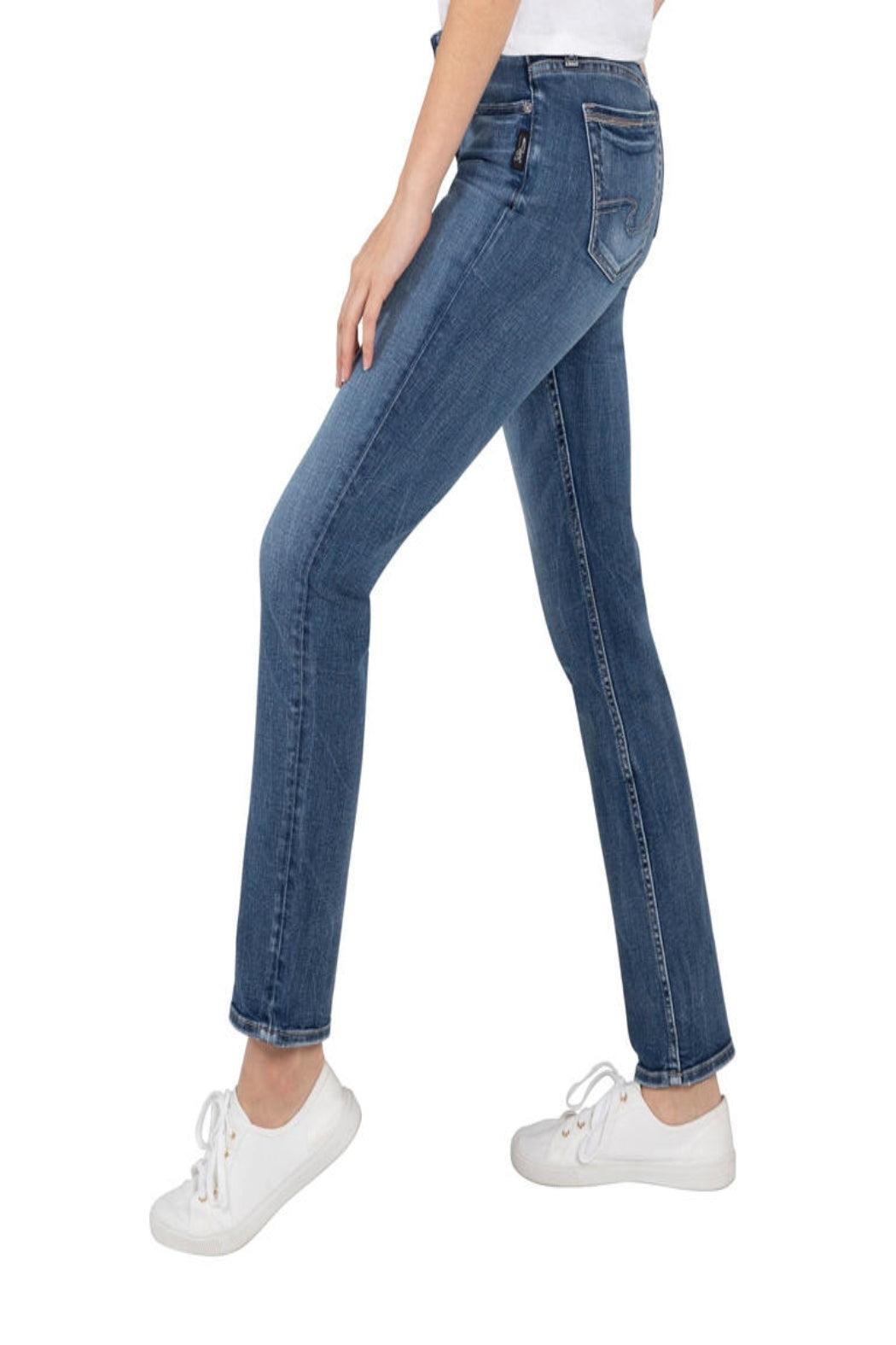 Elyse Mid Rise Straight Leg Jeans Product Image