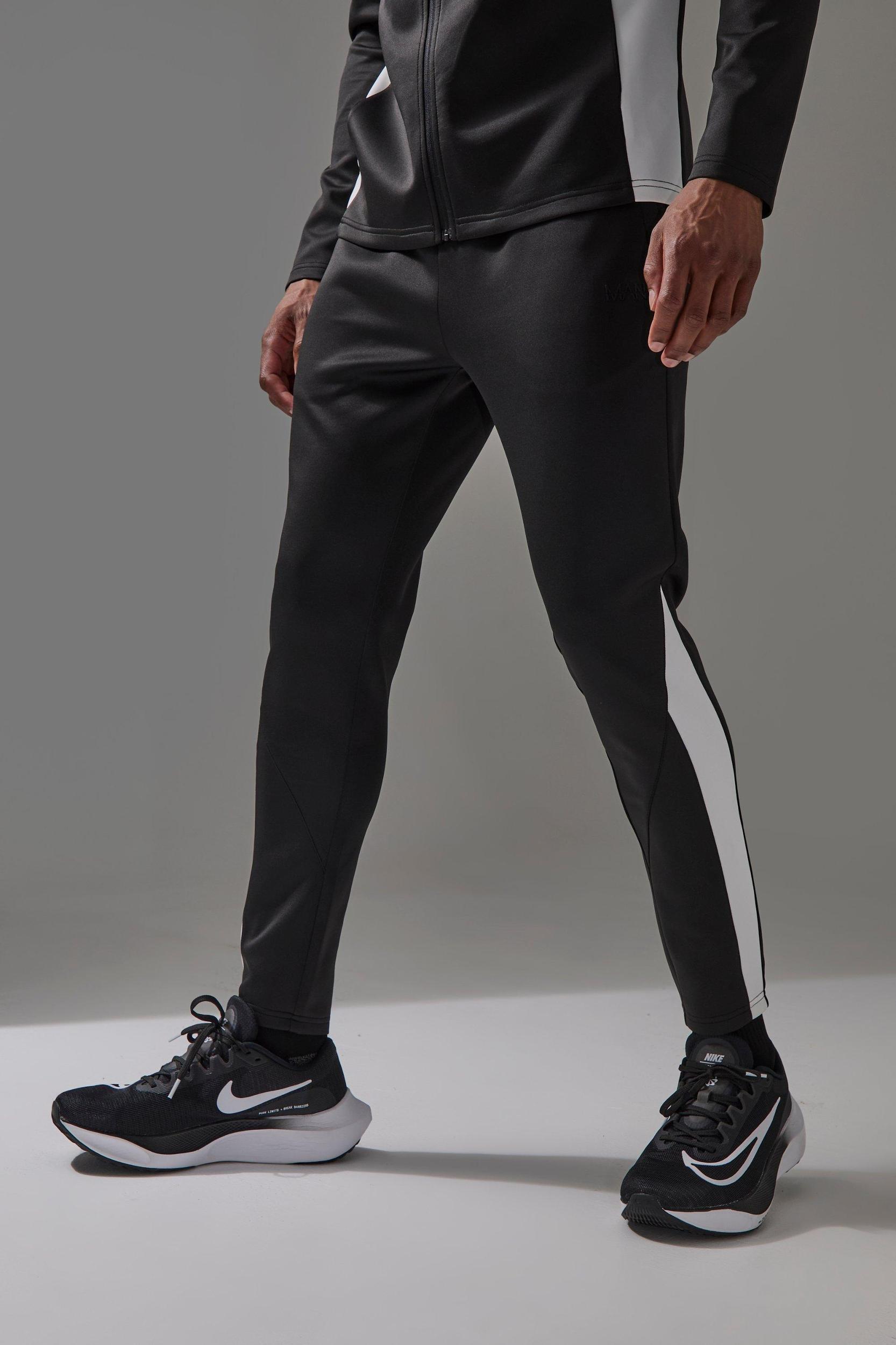 Mens Man Active Pro Tapered Skinny Fit Sweatpants - Grey Product Image