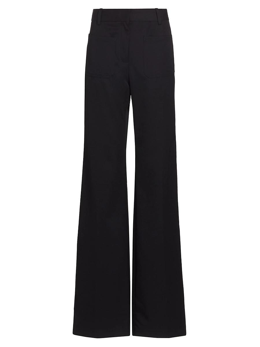 Christophe Wide-Leg Wool Trousers Product Image