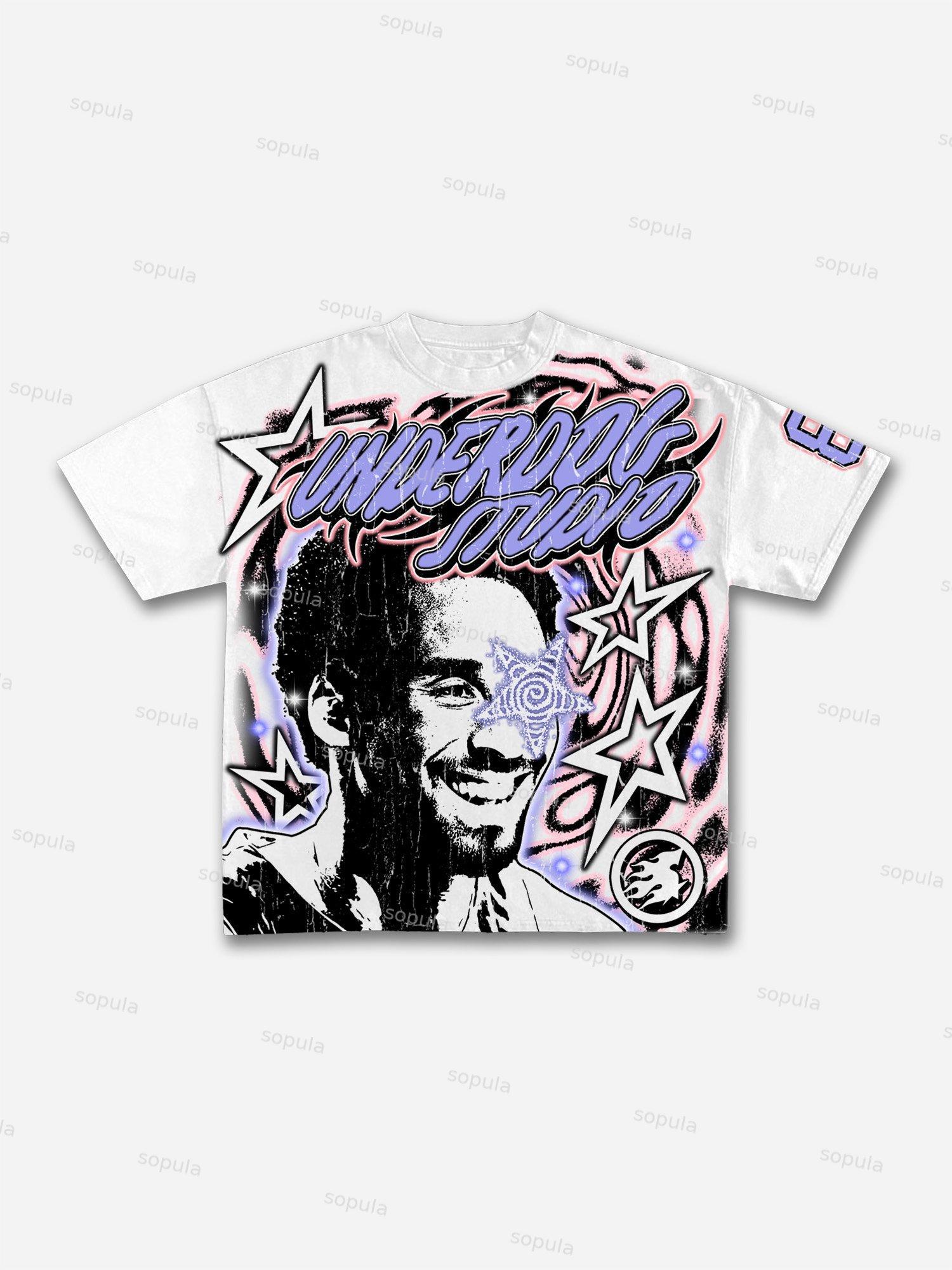 Vintage Basketball Legend Graphic T-shirt Product Image