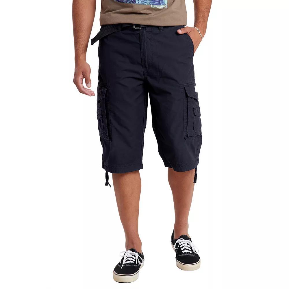 Mens UNIONBAY Cordova Messenger Belted Cargo Shorts Product Image