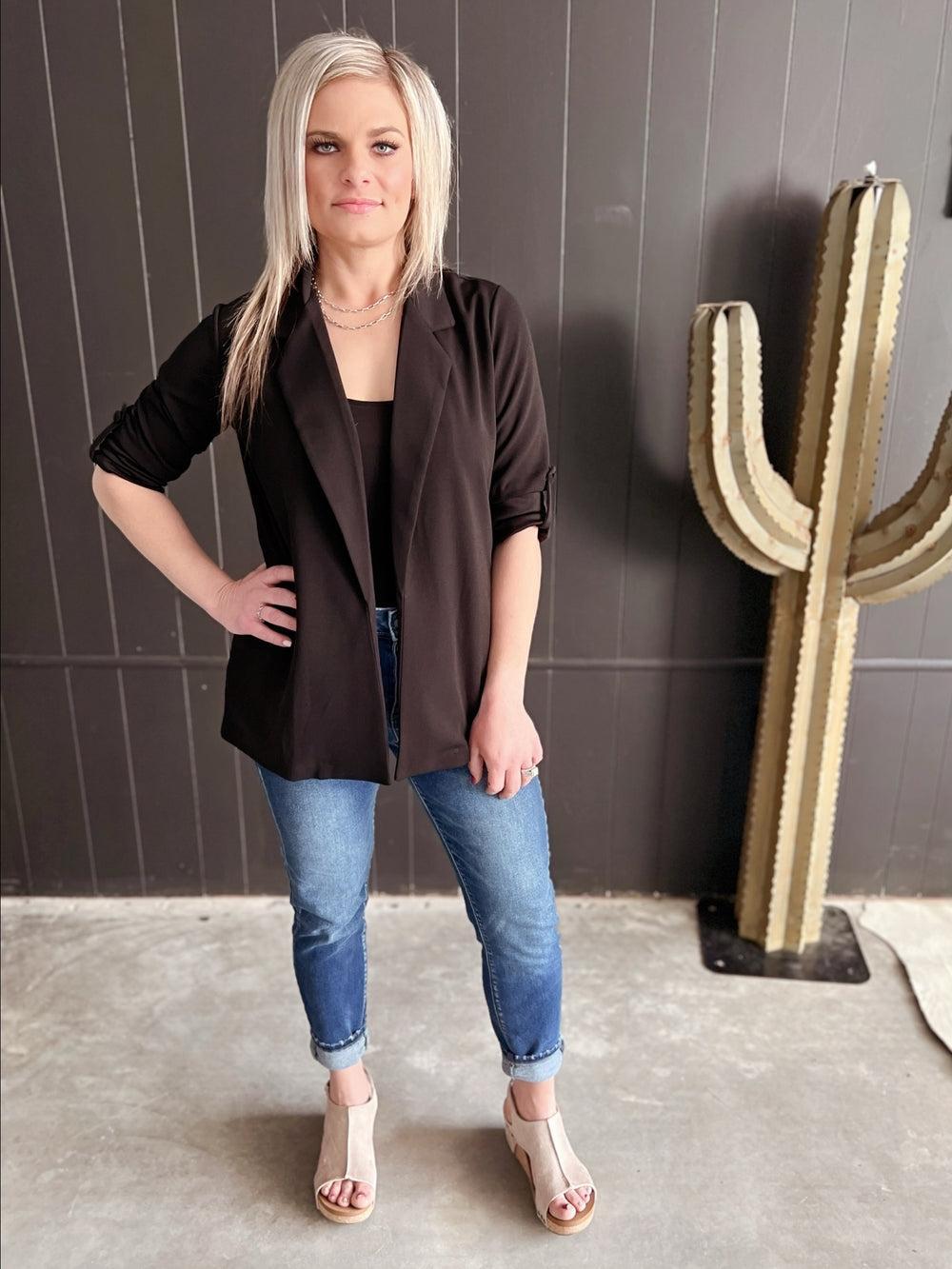 Front Pocket Blazer  - 2 Colors Product Image