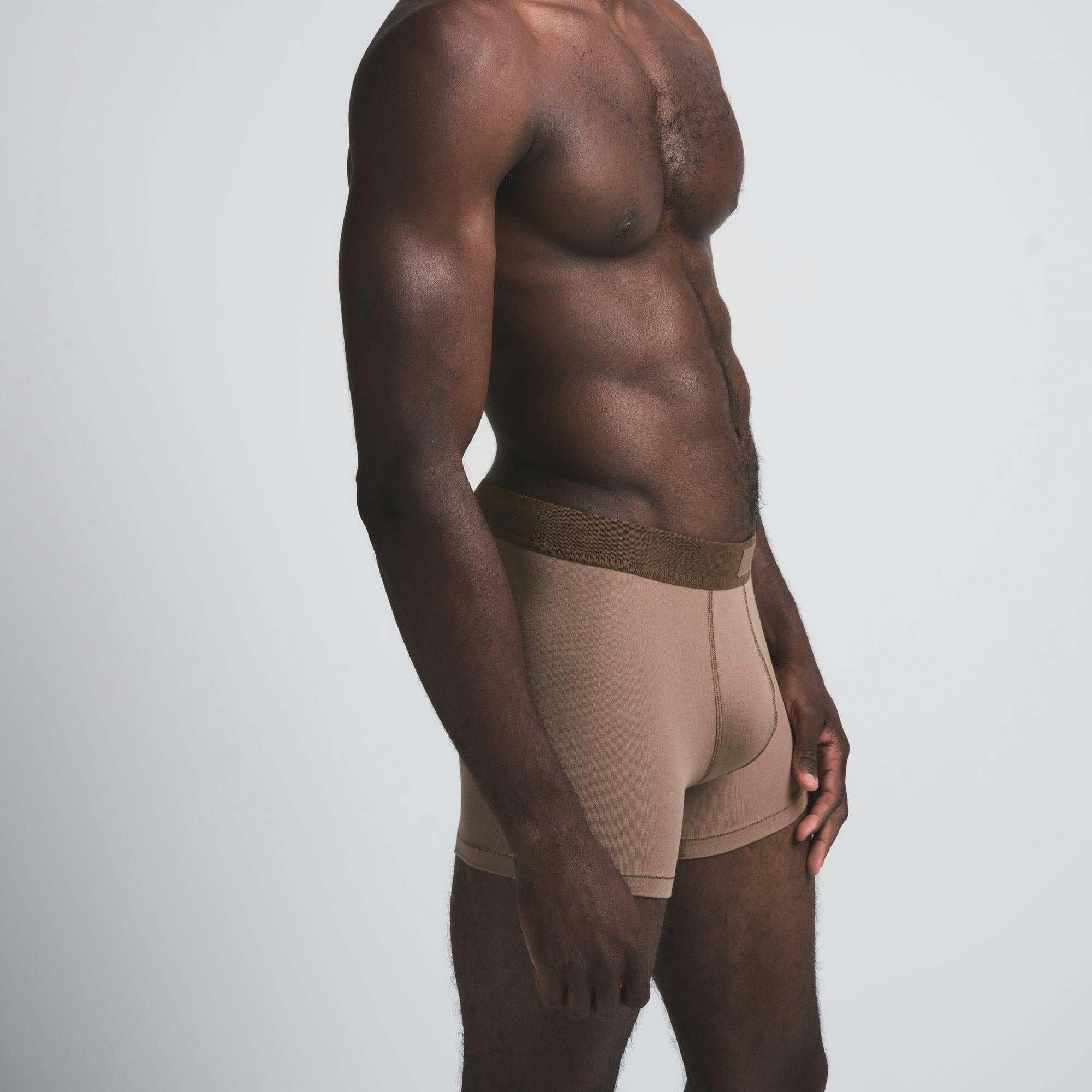 SKIMS COTTON MENS 3" BOXER BRIEF | SIENNA Product Image