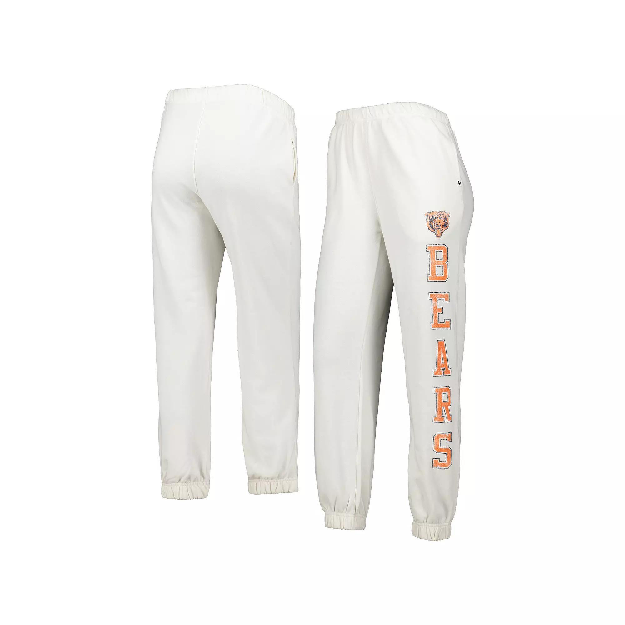 Women's '47 Oatmeal Chicago Bears Harper Joggers, Size: XL, Team Product Image