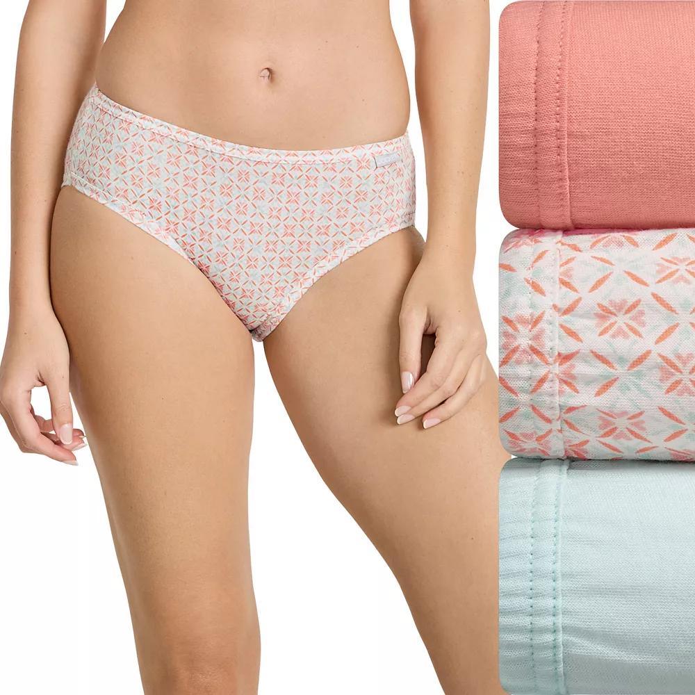 Women's Jockey® Elance 3-Pack Bikini Panty Set 1489, Size: 6, Yellow Stripe Product Image