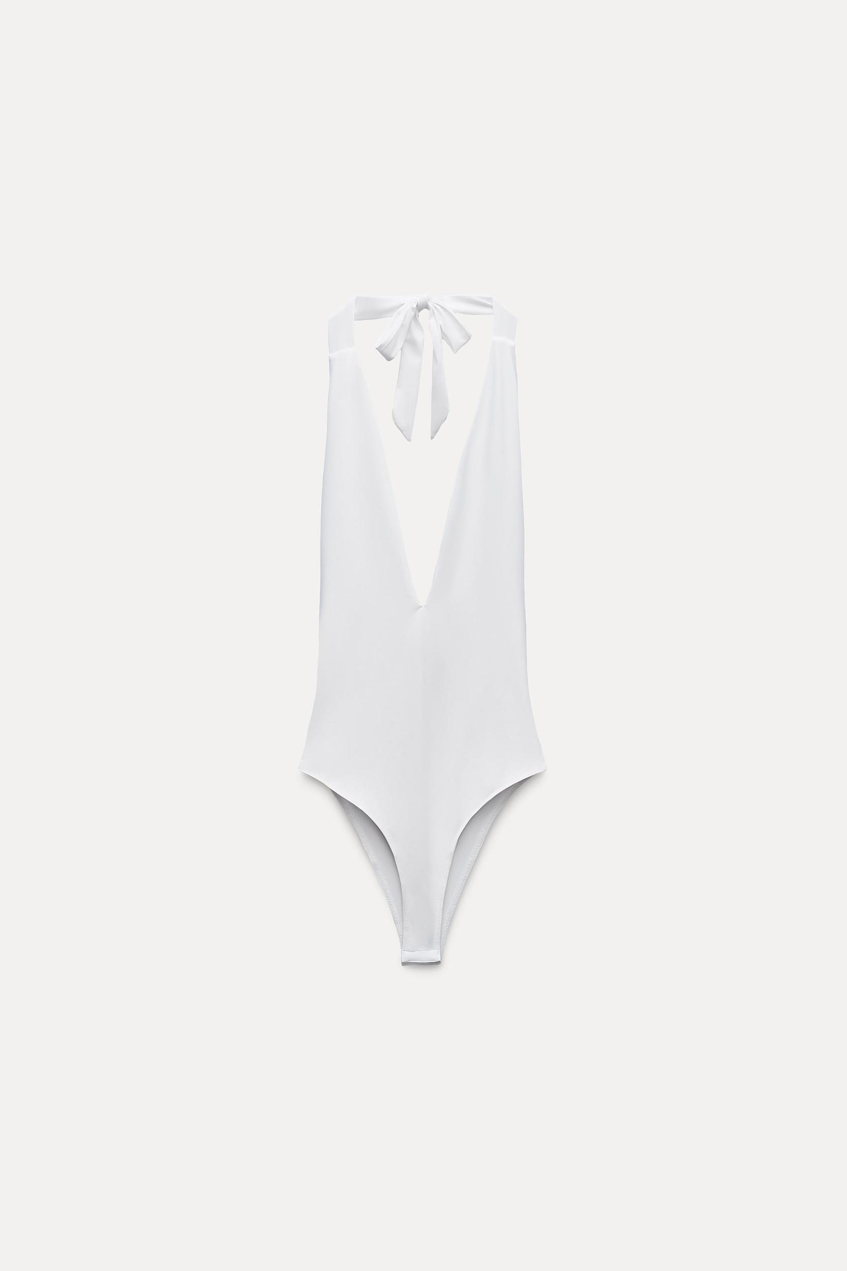 POLYAMIDE HALTER BODYSUIT Product Image