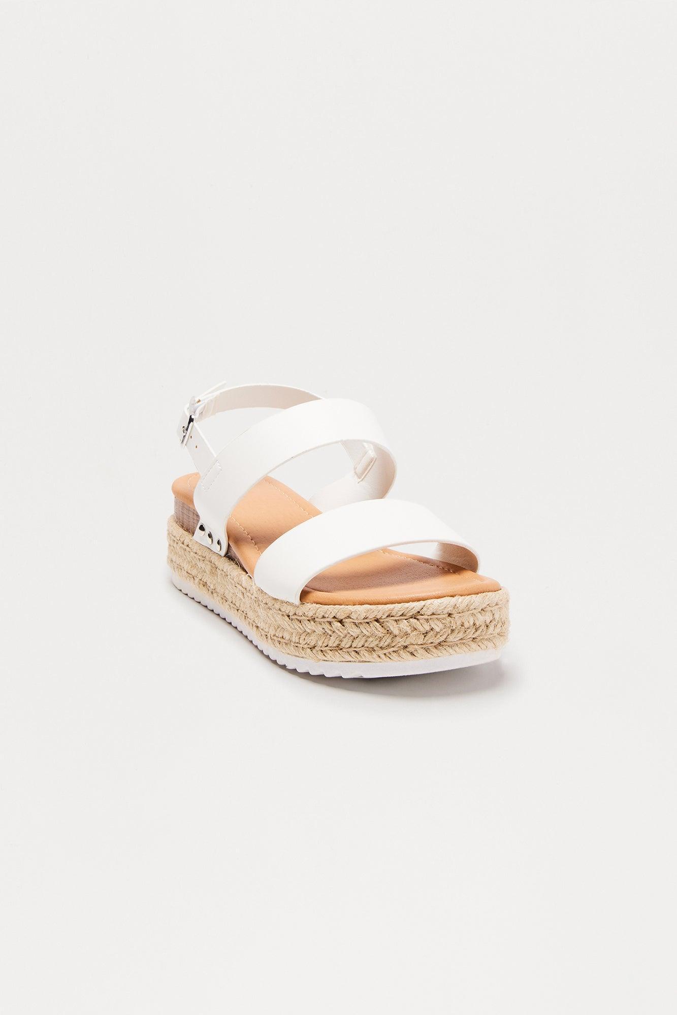 Swell Slingback Sandals - White Product Image