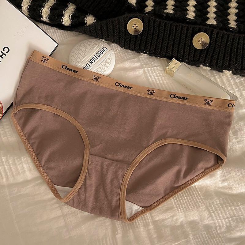 Lettering Bikini Panties Product Image