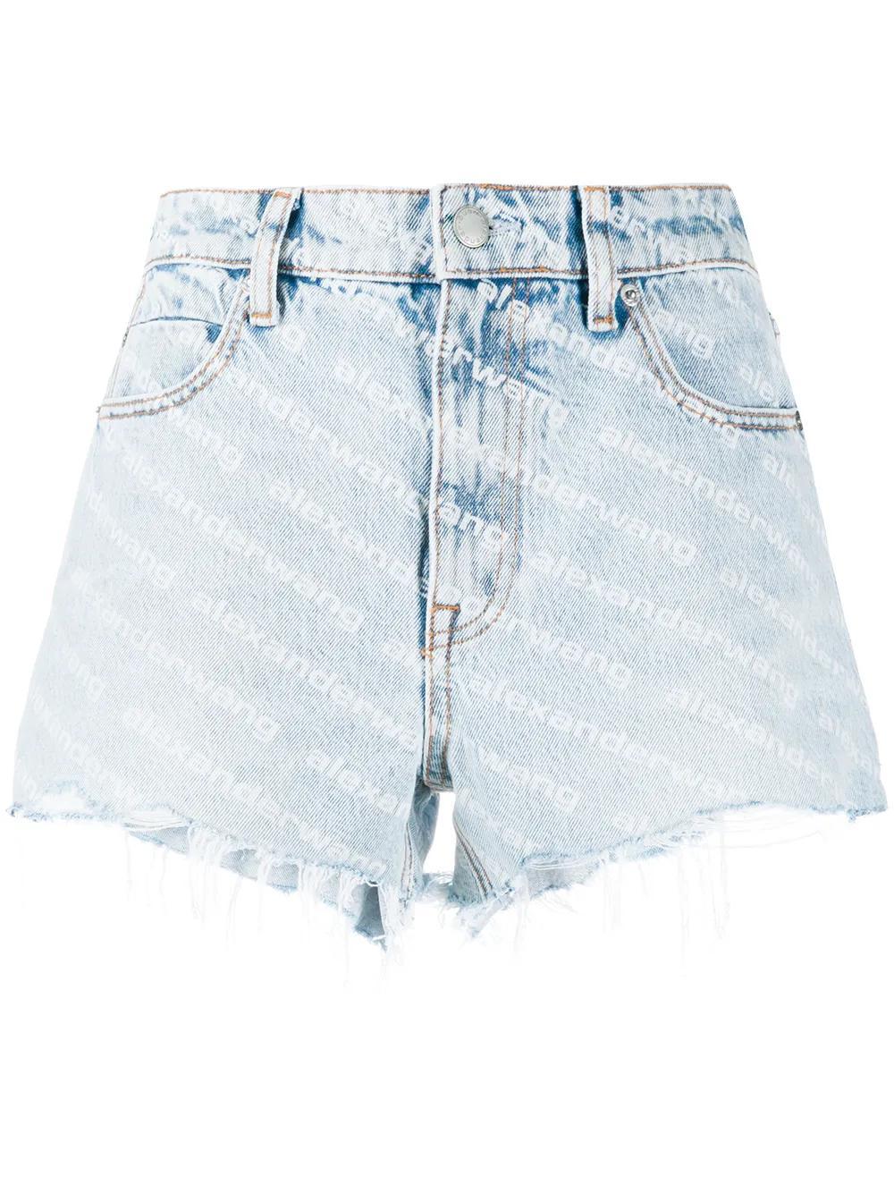 Bite high-waisted denim shorts Product Image