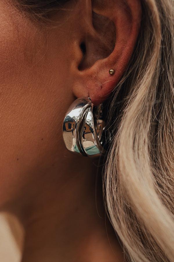 Rare Dream Hoop Earrings In Silver Product Image