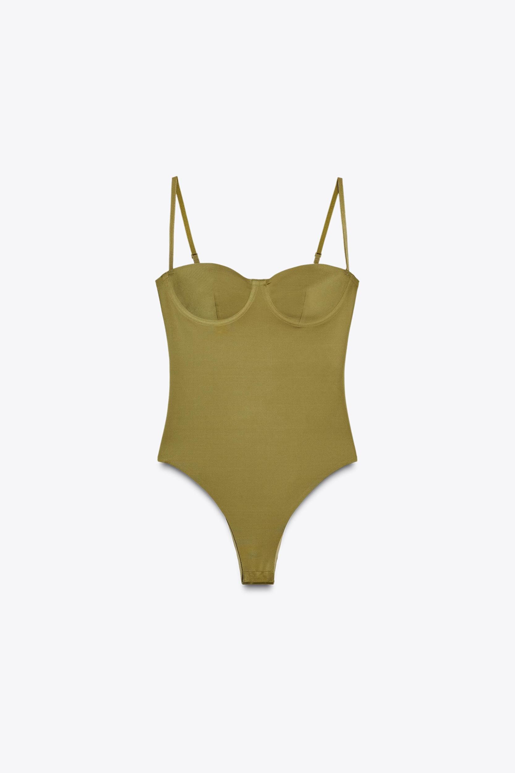 SATIN EFFECT CAMISOLE BODYSUIT Product Image