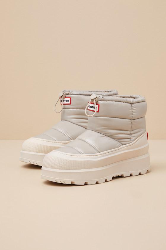 Amble Light Natural Waterproof Puffer Booties Product Image