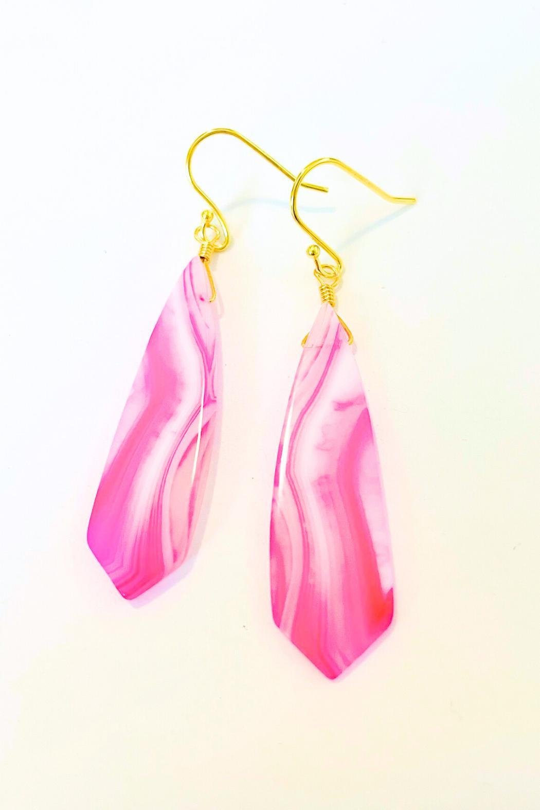 Agate Slice Earrings Product Image