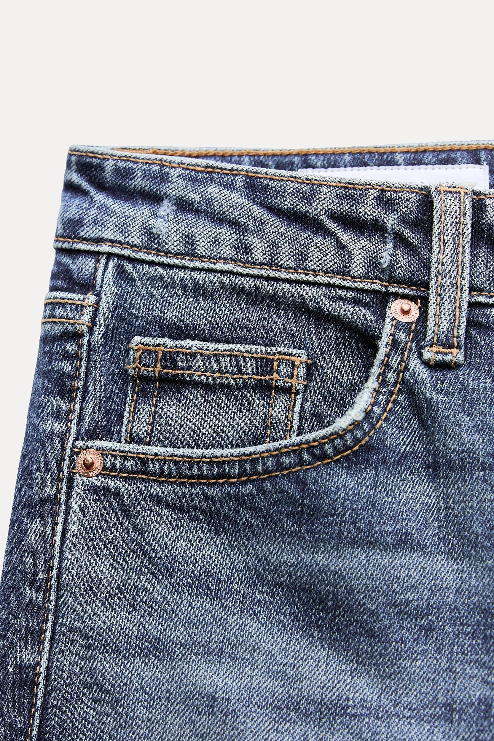 TRF MID-RISE FLARE CROPPED JEANS Product Image
