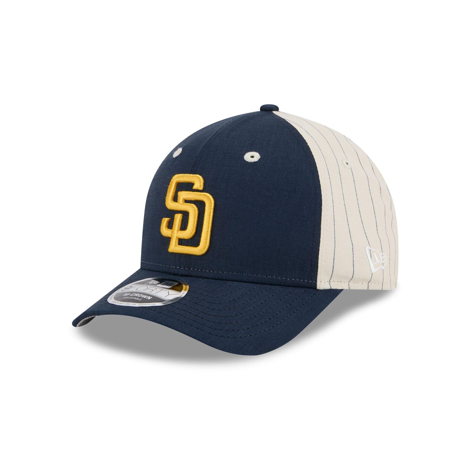 New York Mets Linen 9FORTY M-Crown Snapback Hat Male Product Image