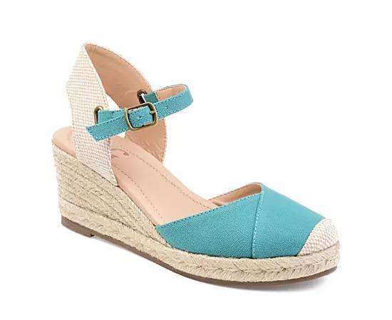 Journee Ashlyn Womens Wedges Blue Product Image