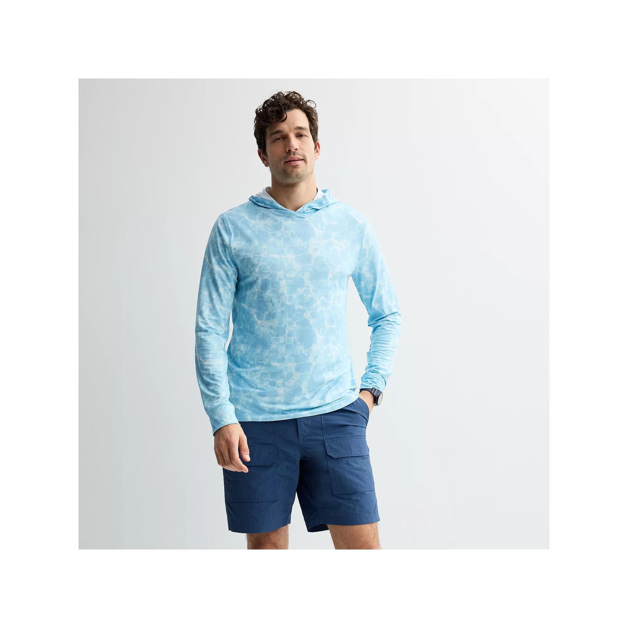 Men's Sonoma Goods For Life® Outdoor UPF Hoodie, Size: Small, Blue Water Product Image