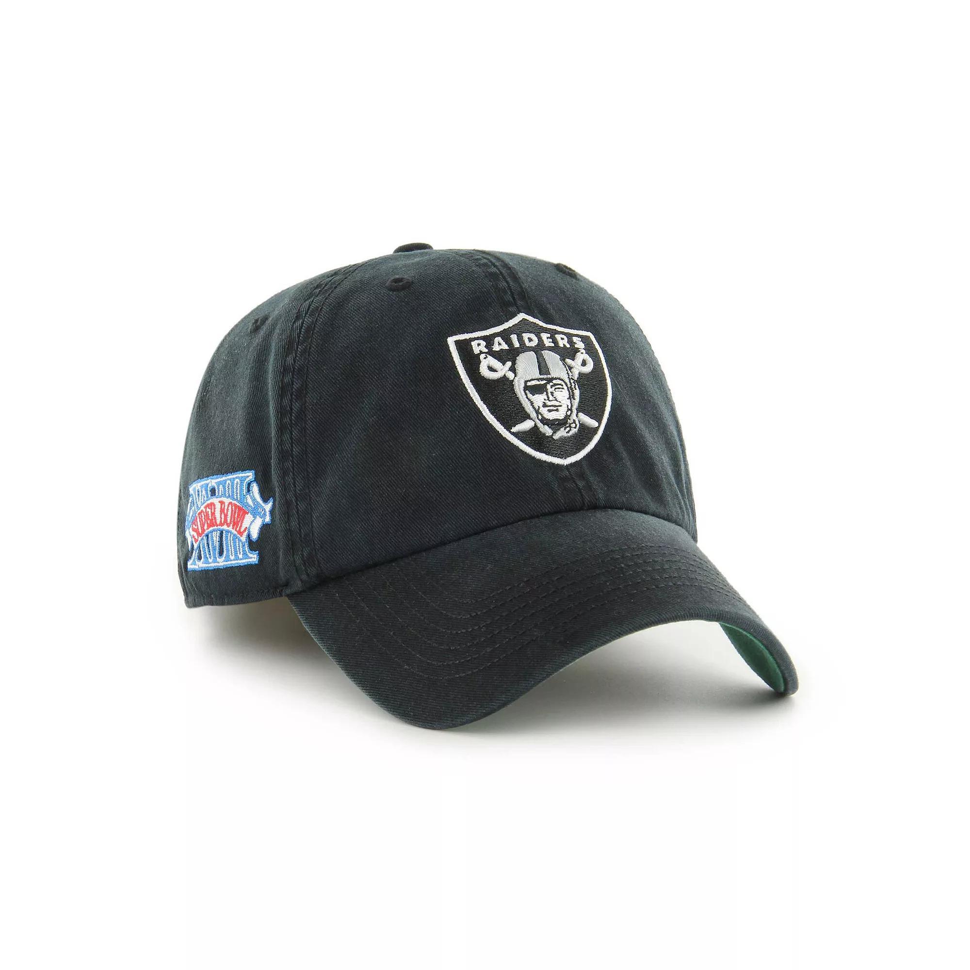 Men's '47 Black Las Vegas Raiders Sure Shot Franchise Fitted Hat, Size: Medium, Lvr Black Product Image