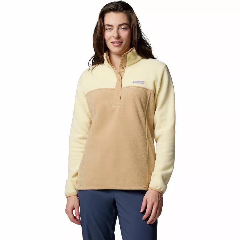 Women's Columbia Benton Springs 1/2 Snap Pullover, Size: XL, Canoe Yellow Wash Product Image