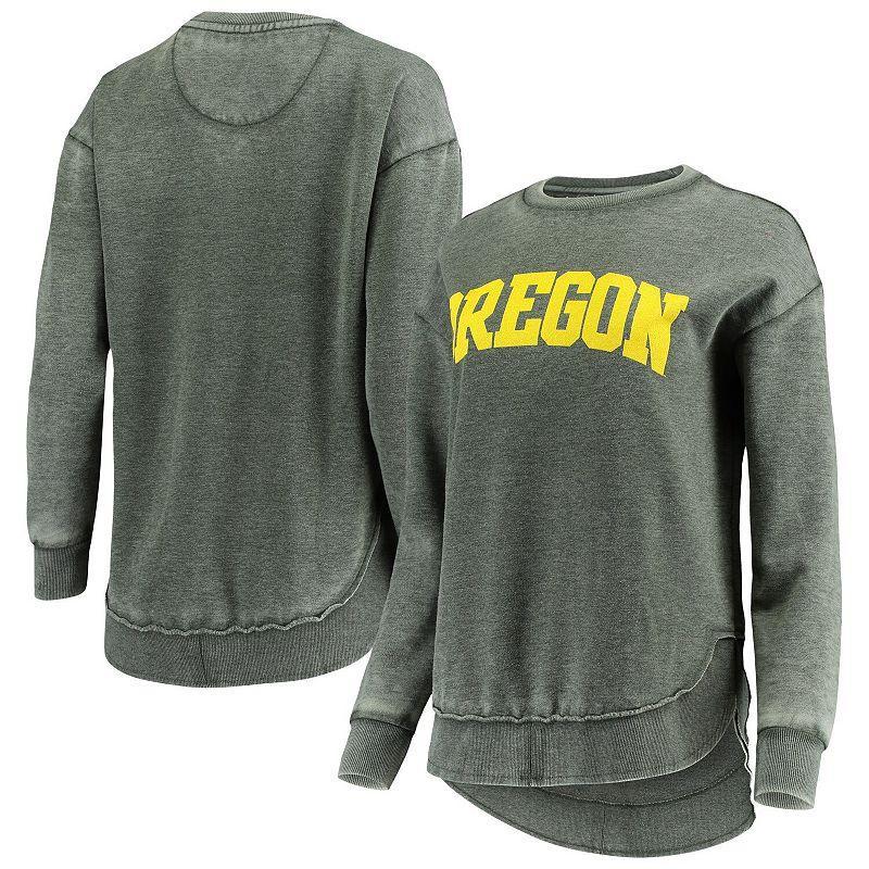 Womens Pressbox Oregon Ducks Vintage Wash Pullover Sweatshirt Product Image