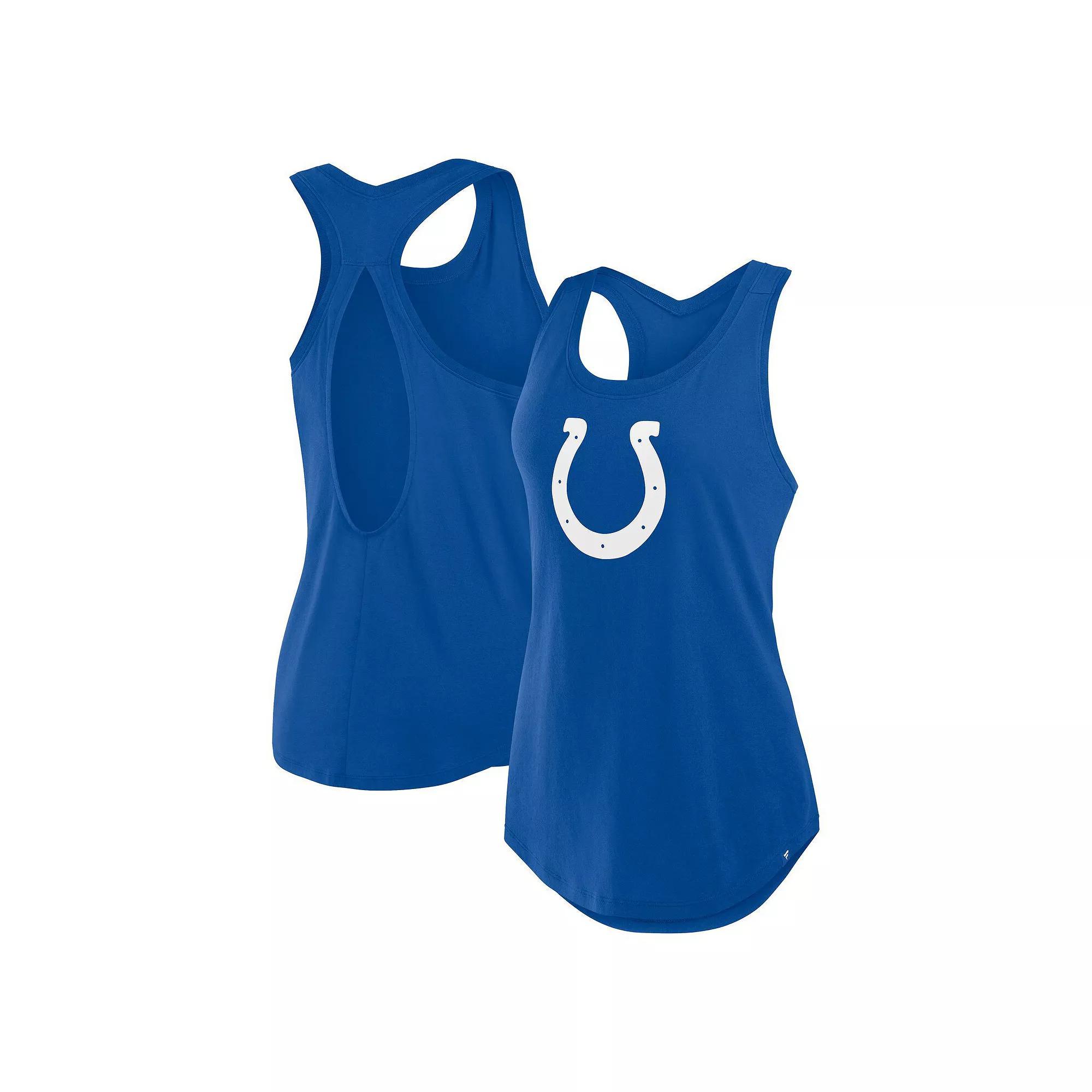 Women's Fanatics Royal Indianapolis Colts Iron Fan Tank Top, Size: Small, Blue Product Image