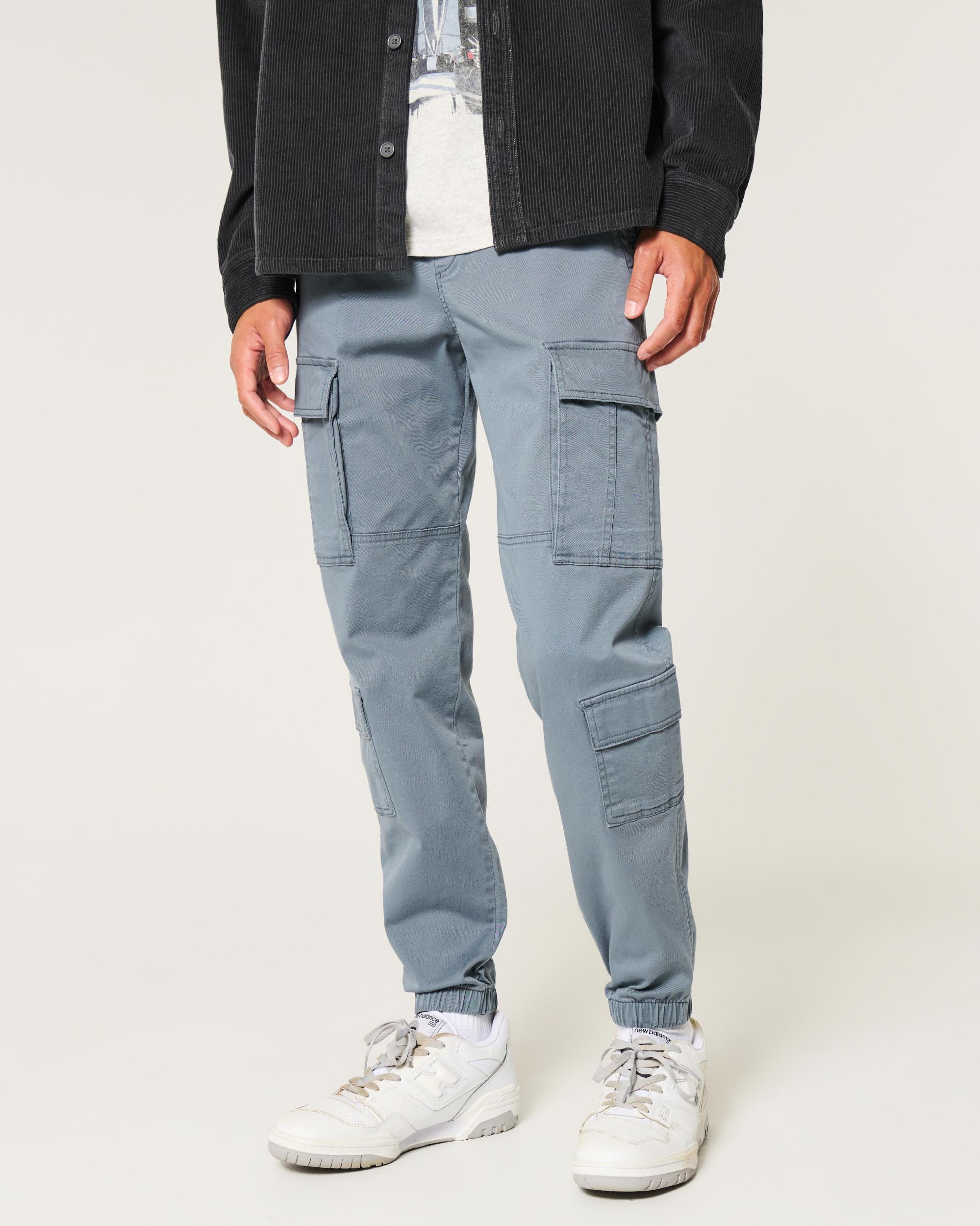 Relaxed Twill 4-Pocket Cargo Joggers Product Image