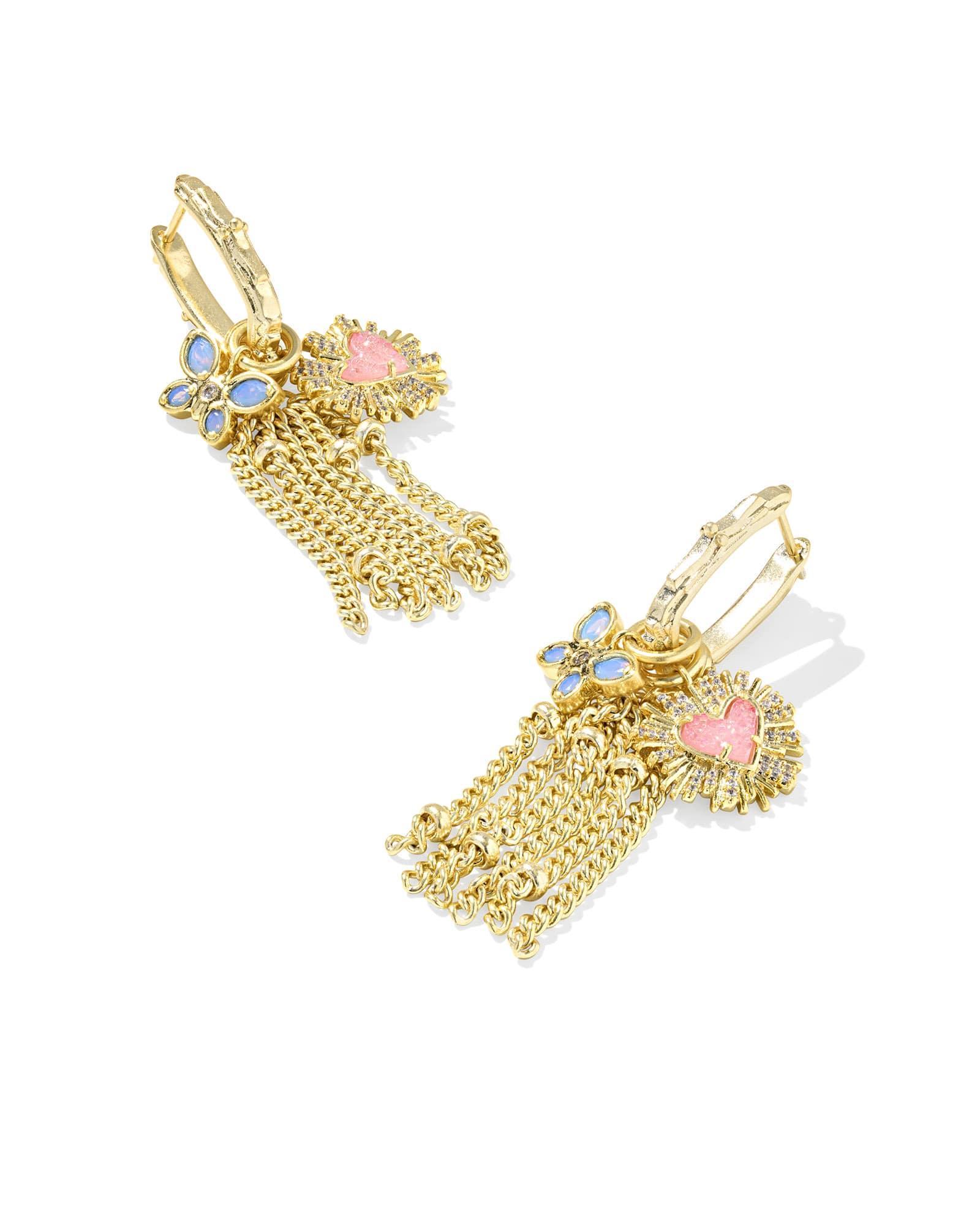 Dolly Parton x Kendra Scott Ari Heart Silver Stud Earrings Product Image