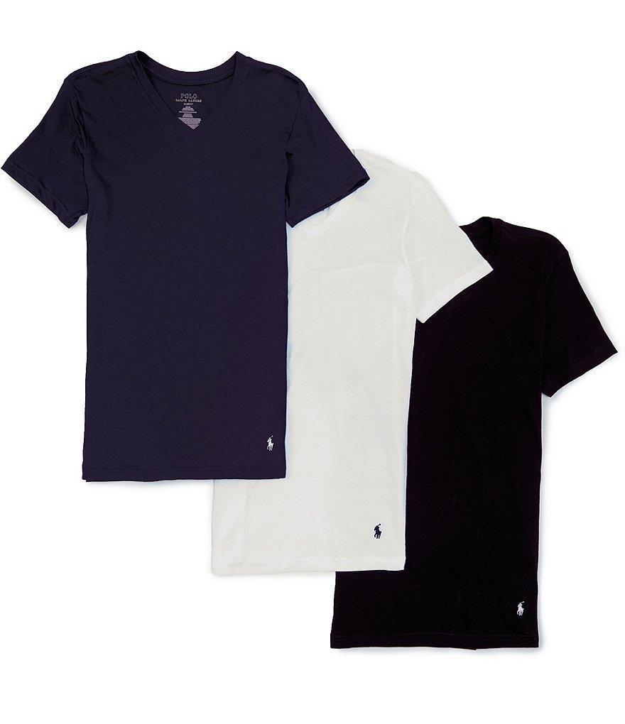 Polo Ralph Lauren Classic Fit V-Neck Undershirt, Pack of 3 Product Image
