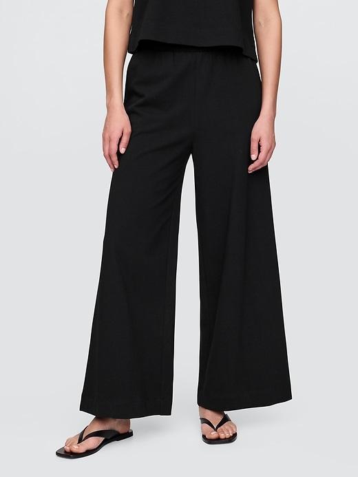 Heavyweight Organic Cotton Wide-Leg Pants Product Image