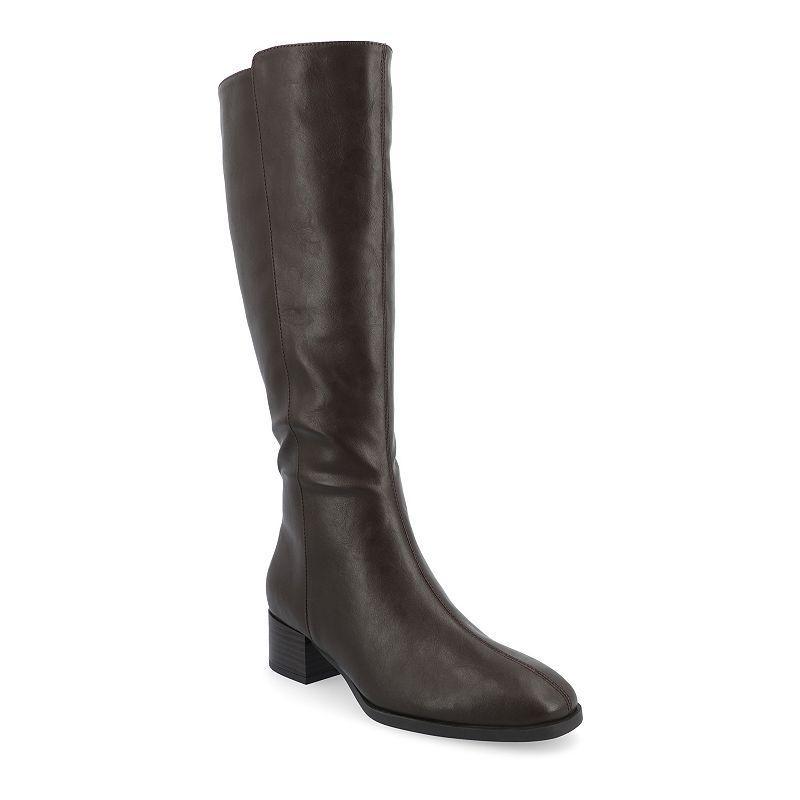 Journee Tru Comfort Foam™ Devri Women's Knee-High Boots, Size: 9, Brown Product Image