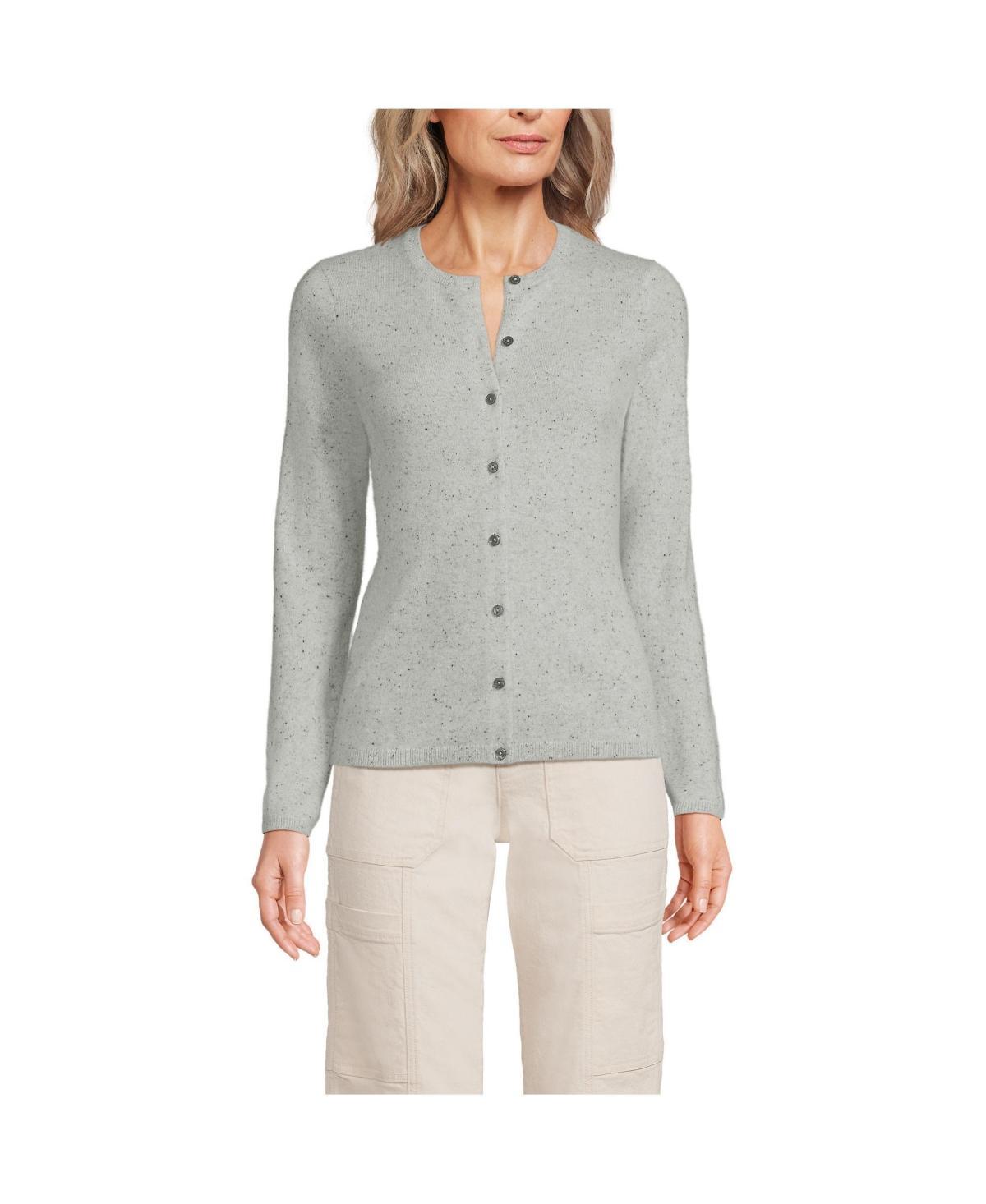 Women's Lands' End Classic Cashmere Cardigan Sweater, Size: Small, Deep  Blue Product Image