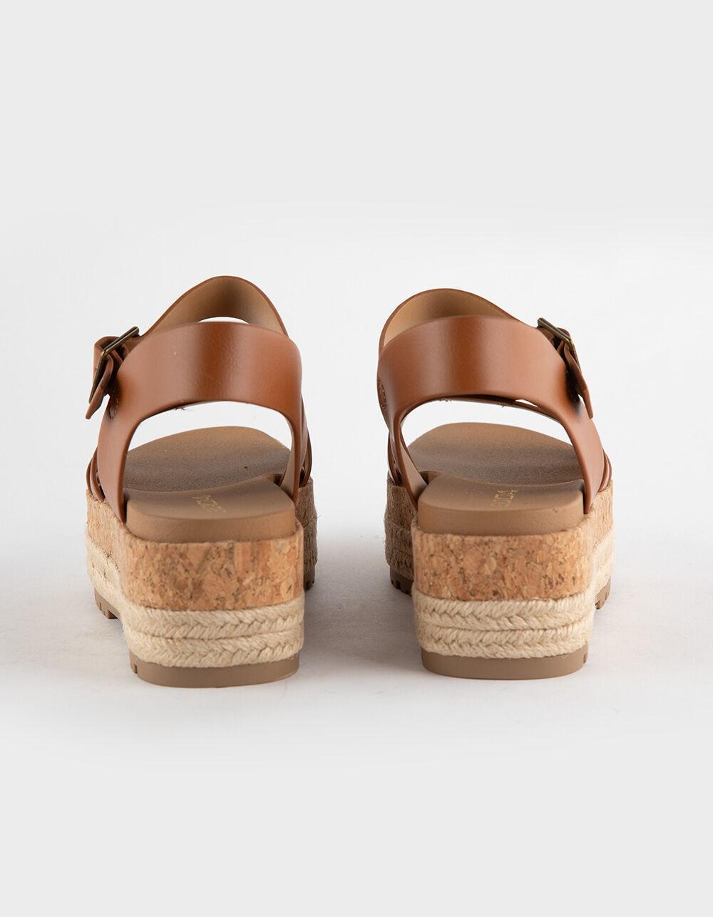 SODA Tabata Womens Platform Sandals - NATURAL Product Image