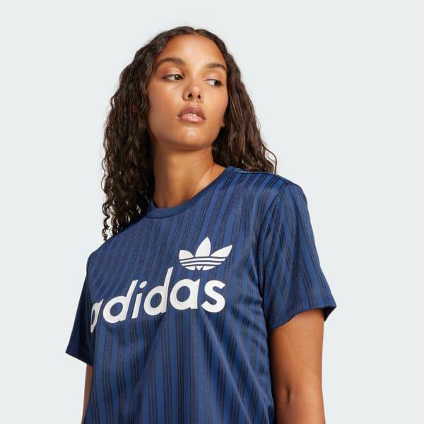 adidas Linear Graphic Boyfriend Tee Off White 2XS Womens Product Image