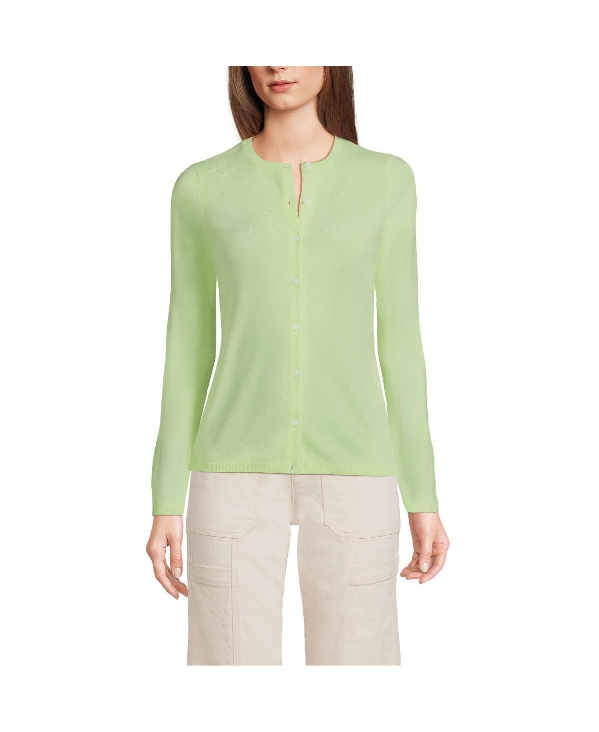 Women's Lands' End Classic Cashmere Cardigan Sweater, Size: Small, Deep  Blue Product Image