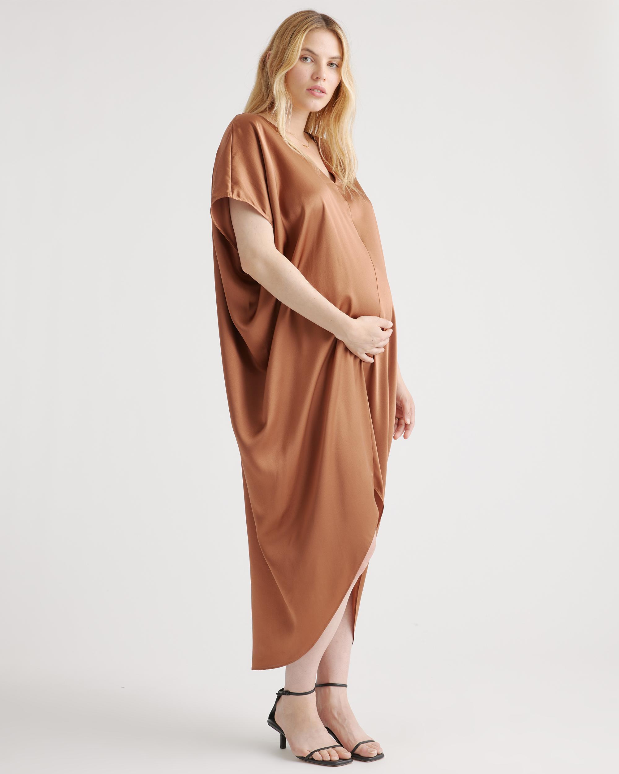 Quince | Women's Maternity Dress Silk Product Image