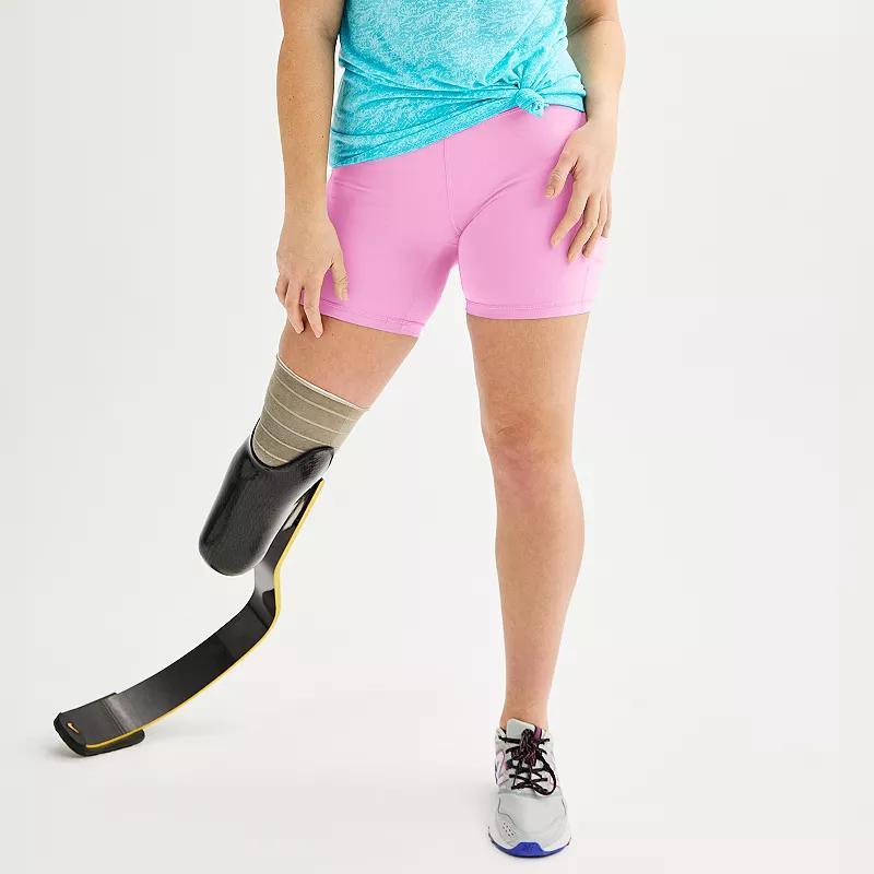 Women's Tek Gear® Adaptive Ultrastretch Bike Shorts, Size: Medium, Mineral Black Product Image