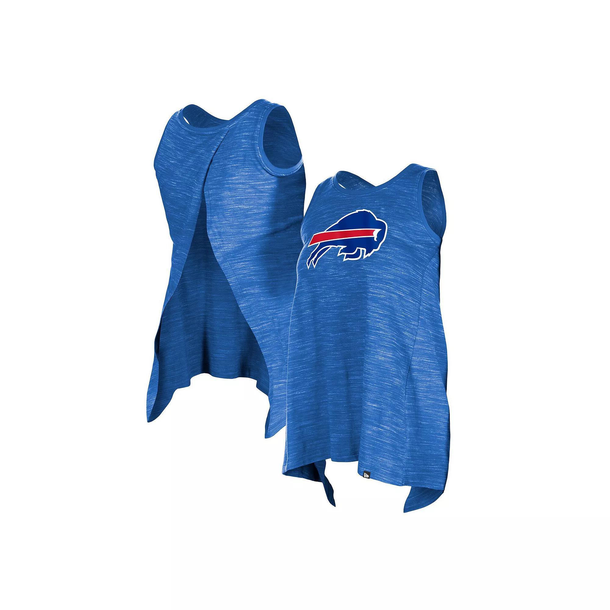 Women's New Era  Royal Buffalo Bills Plus Size Space Dye Active Tank Top, Size: 2XL, Blue Product Image