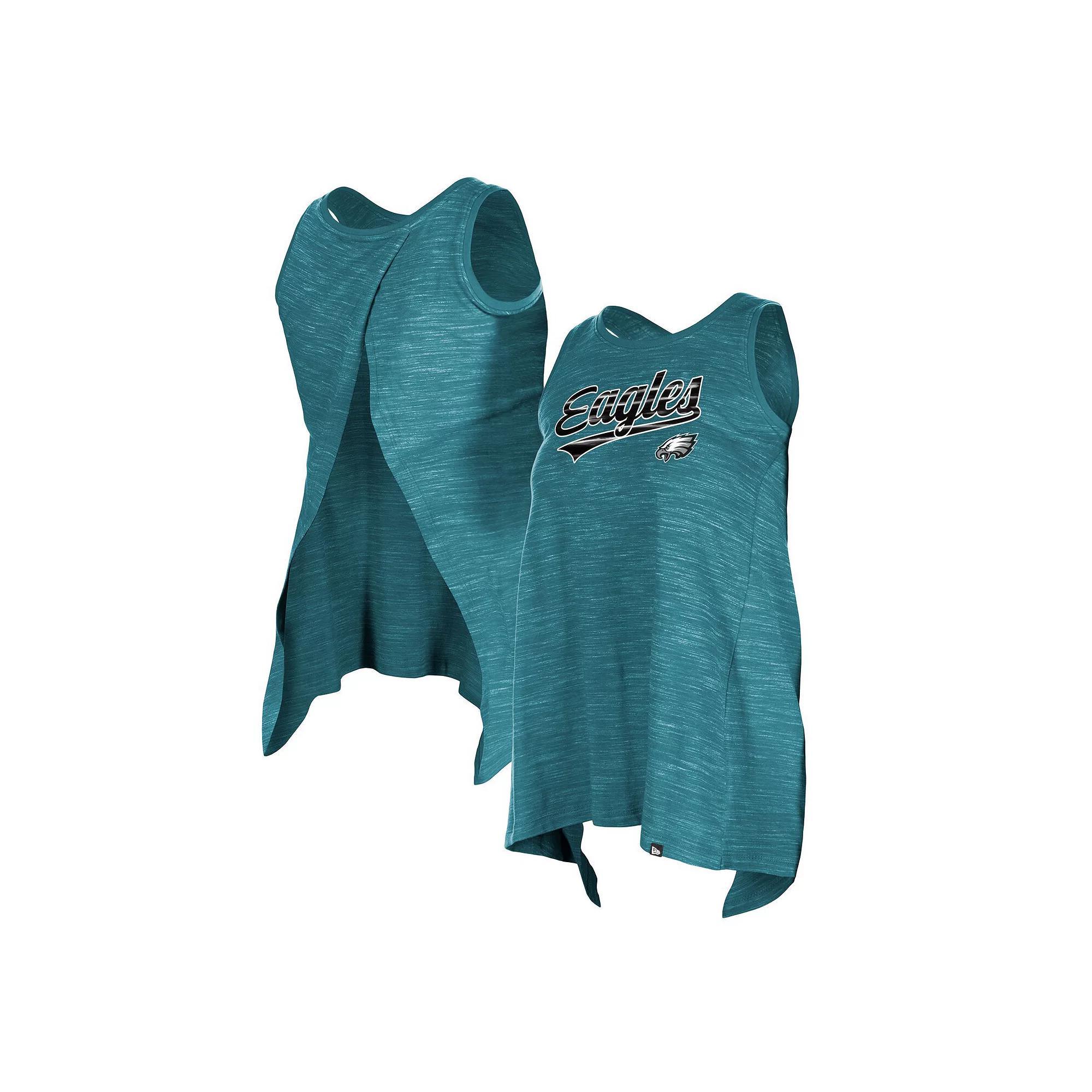 Women's New Era College Navy Seattle Seahawks  Space Dye Active Tank Top, Size: 2XL, Blue Product Image