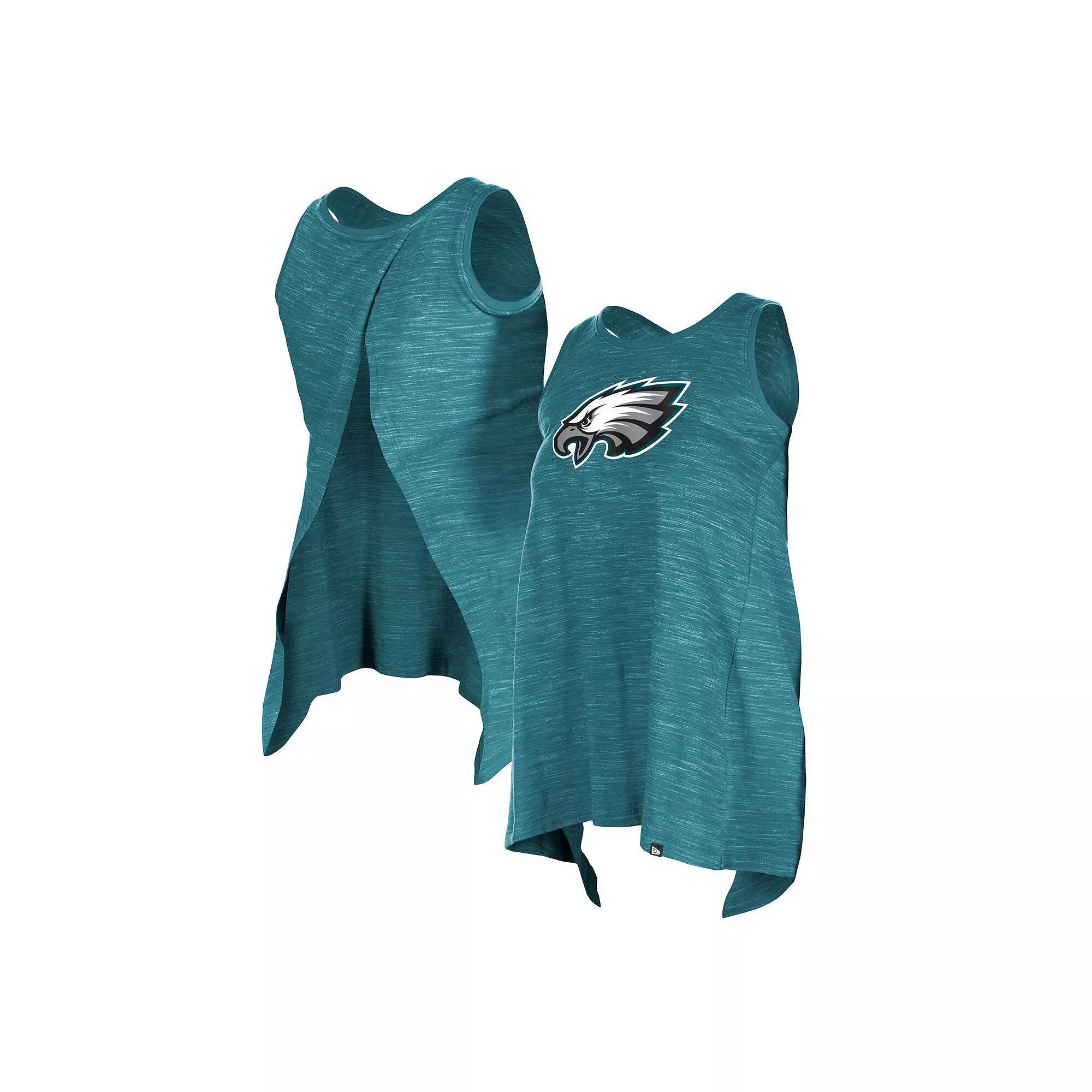 Women's New Era  Powder Blue Los Angeles Chargers  Space Dye Active Tank Top, Size: Medium, Light Product Image