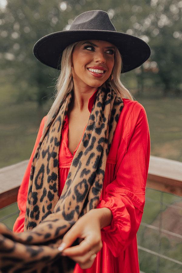 Infinitely Cozy Leopard Scarf in Camel Product Image
