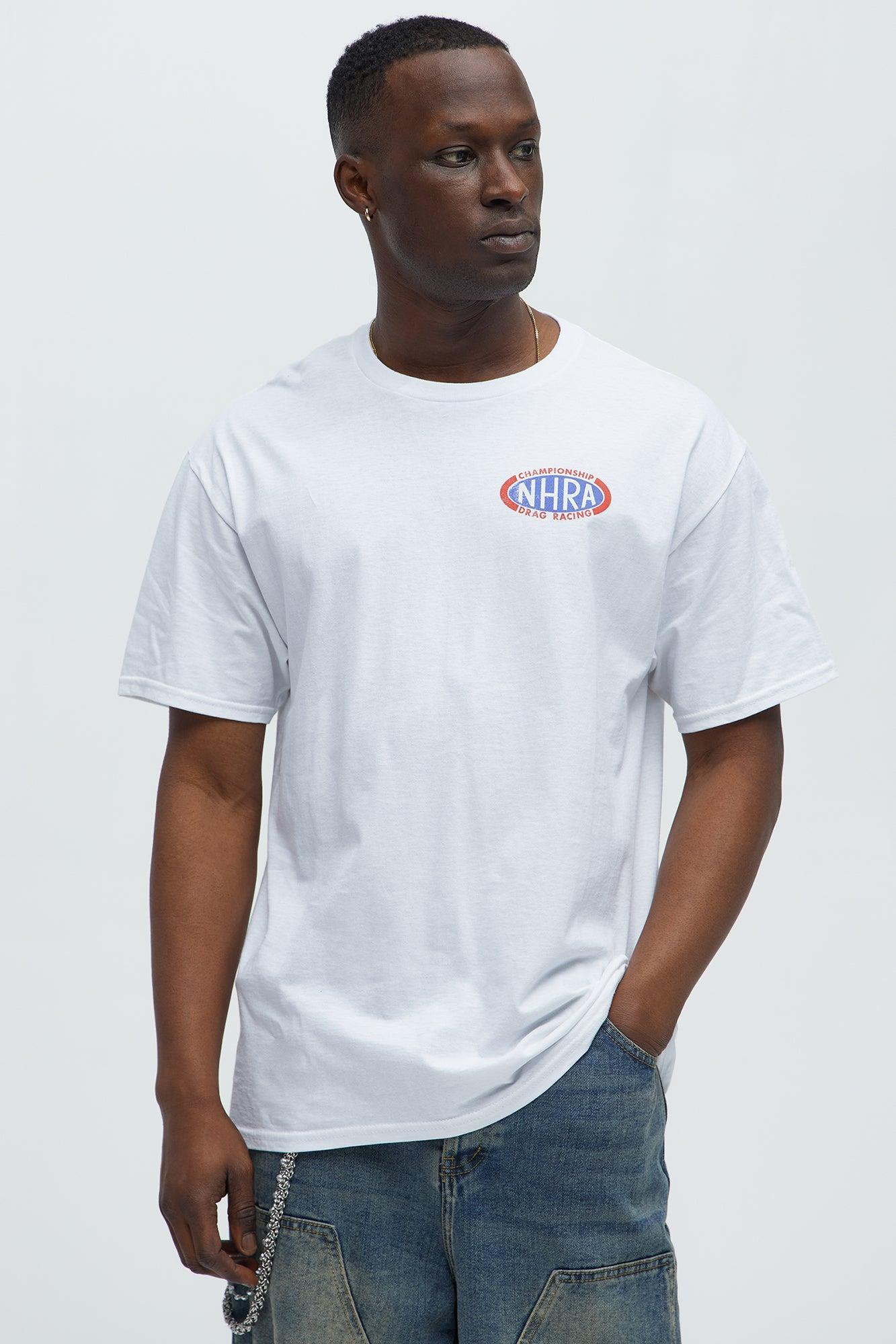 NHRA Drag Racing Short Sleeve Tee - White Product Image