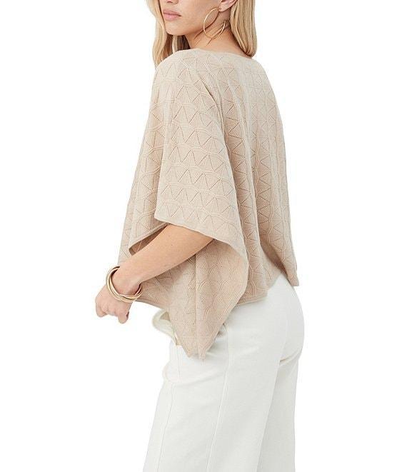 Trina Turk Chic Wrap 2 Boat Neck 3/4 Dolman Sleeve Sweater Product Image