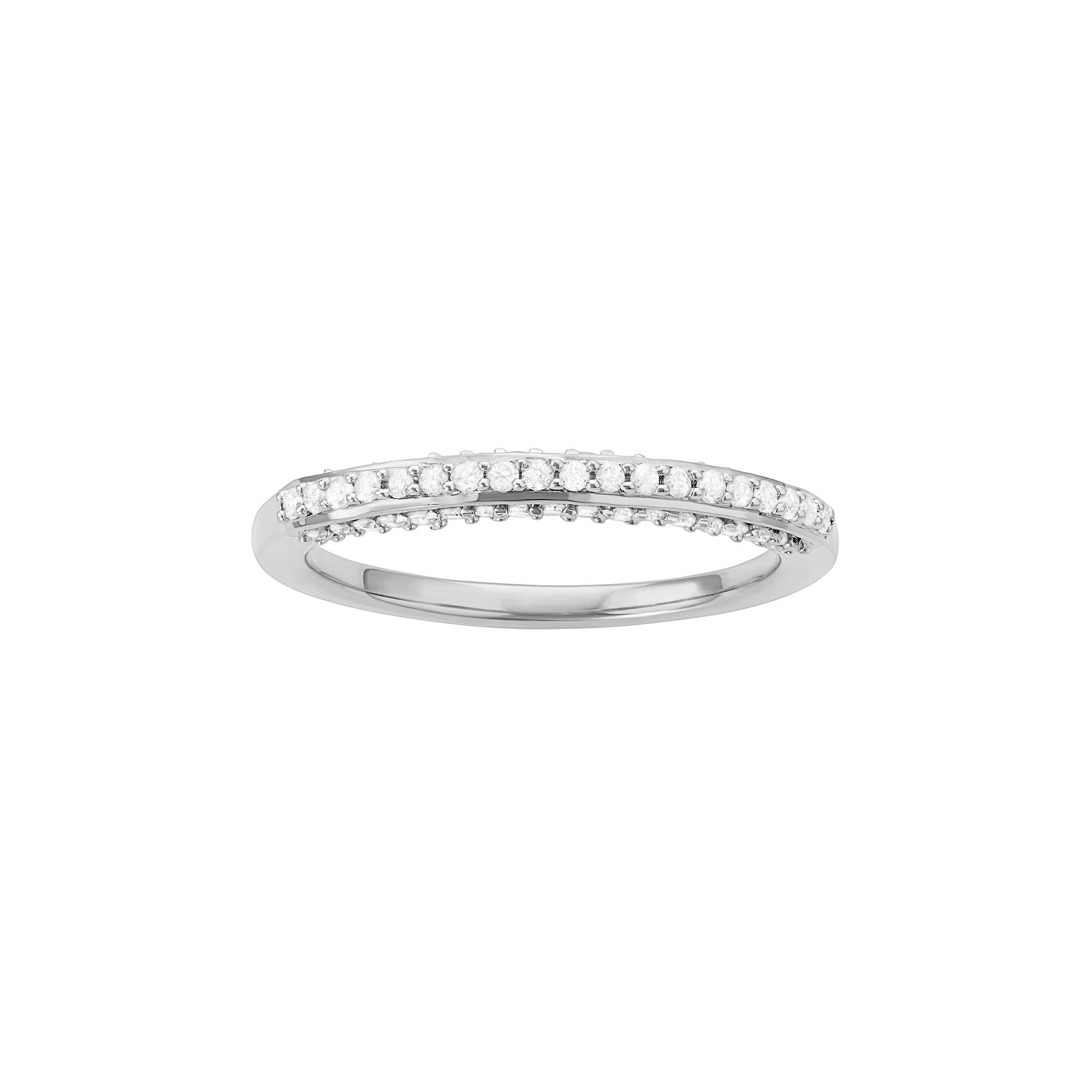 Sterling Silver 1/3 Carat T.W. Diamond Wedding Ring, Women's, Size: 9, White Product Image