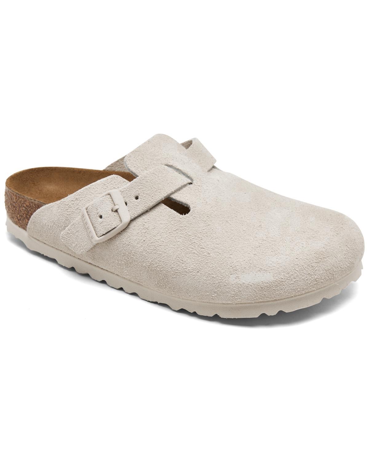 Birkenstock Mens Boston Suede Slide-On Soft Footbed Clogs Product Image