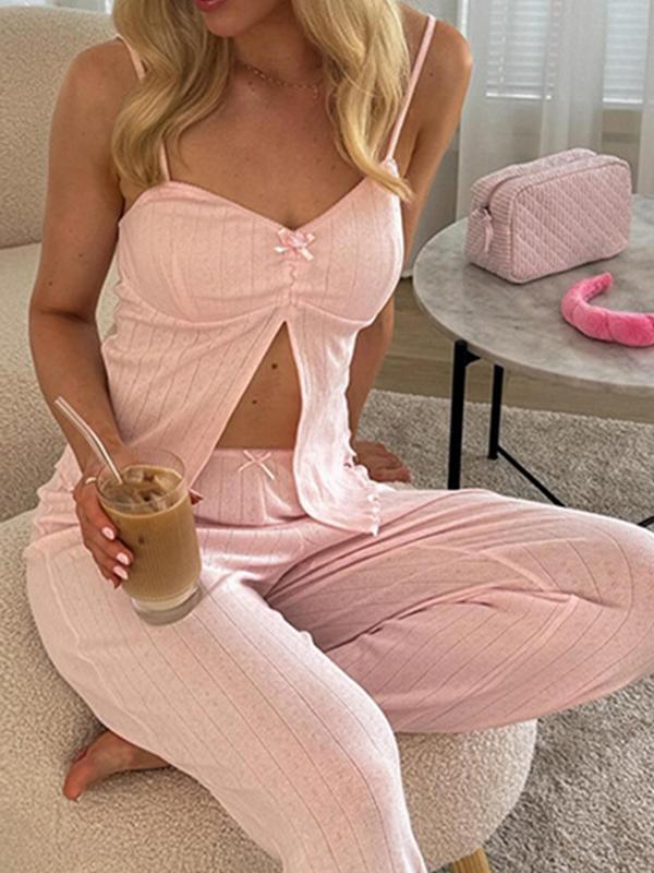 Girly Bow Tie Cami Top Product Image