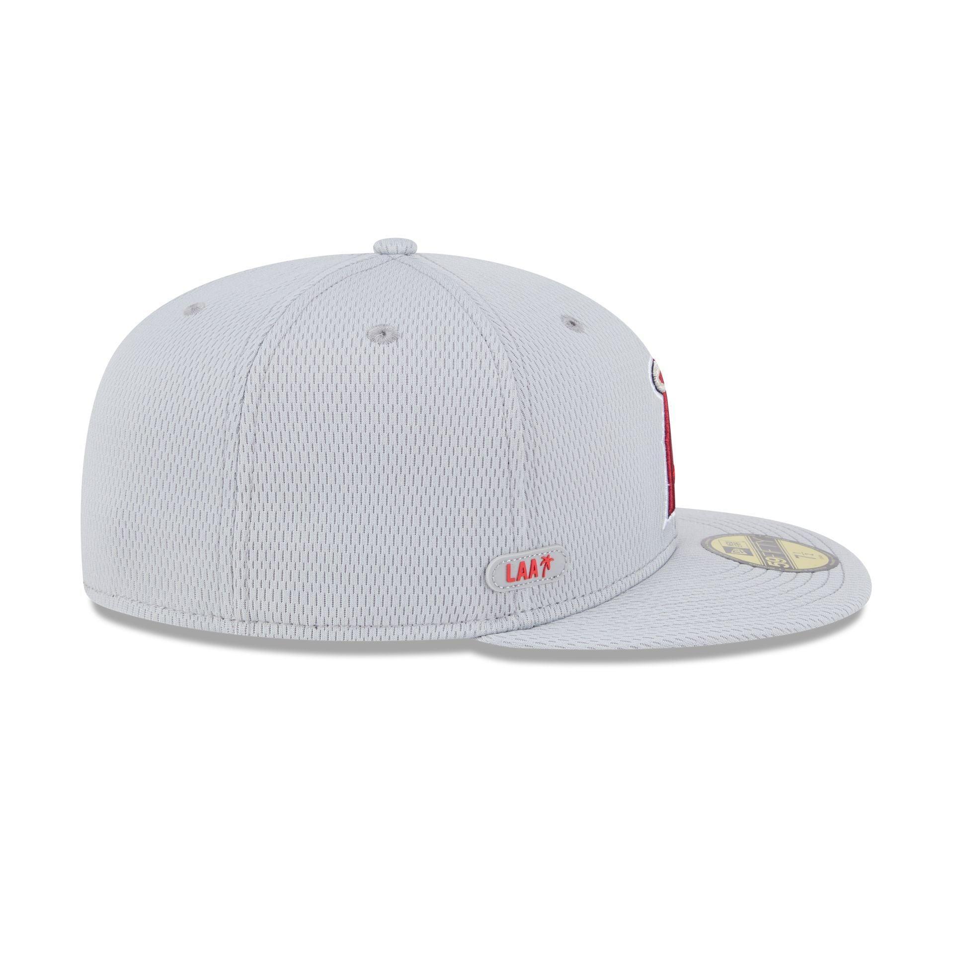 Los Angeles Angels 2025 Clubhouse Gray 59FIFTY Fitted Hat Male Product Image