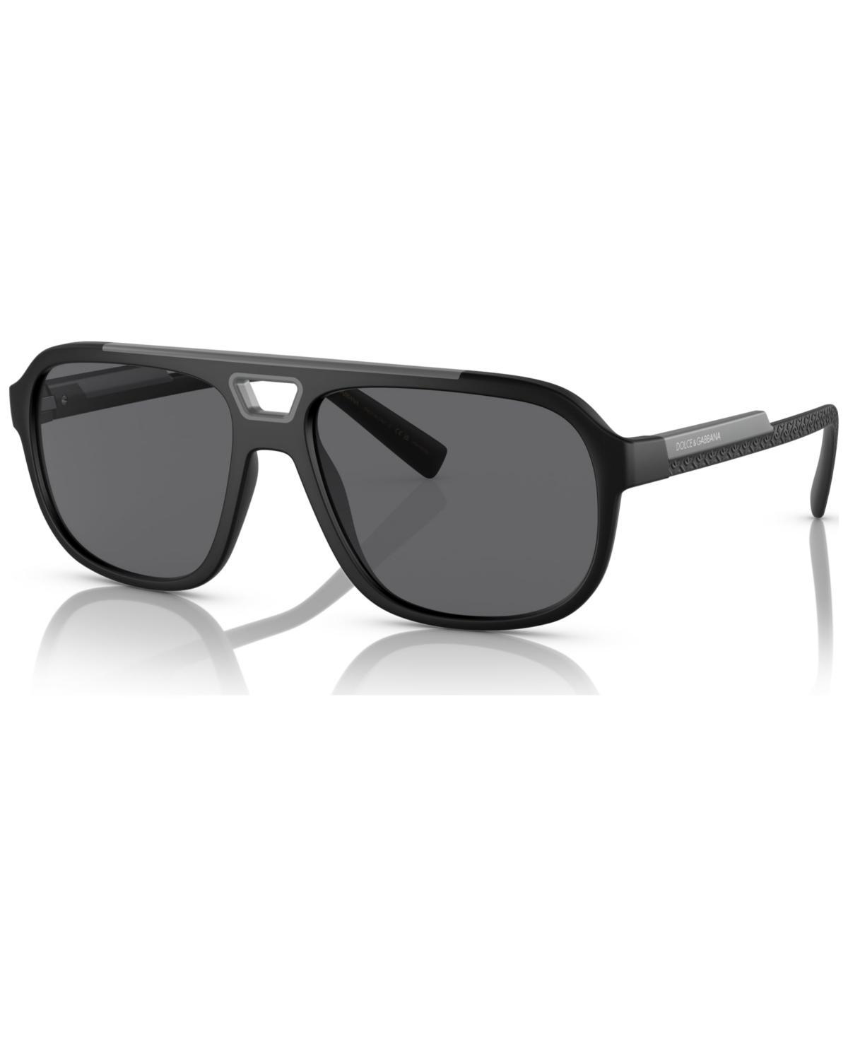 Men's Arnette AN433857-X 57mm Injected Rectangle Sunglasses, Dark Green Product Image