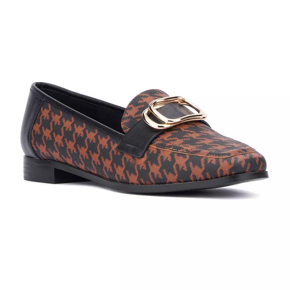 New York & Company Ramira Women's Loafers, Size: 8, Black White Product Image