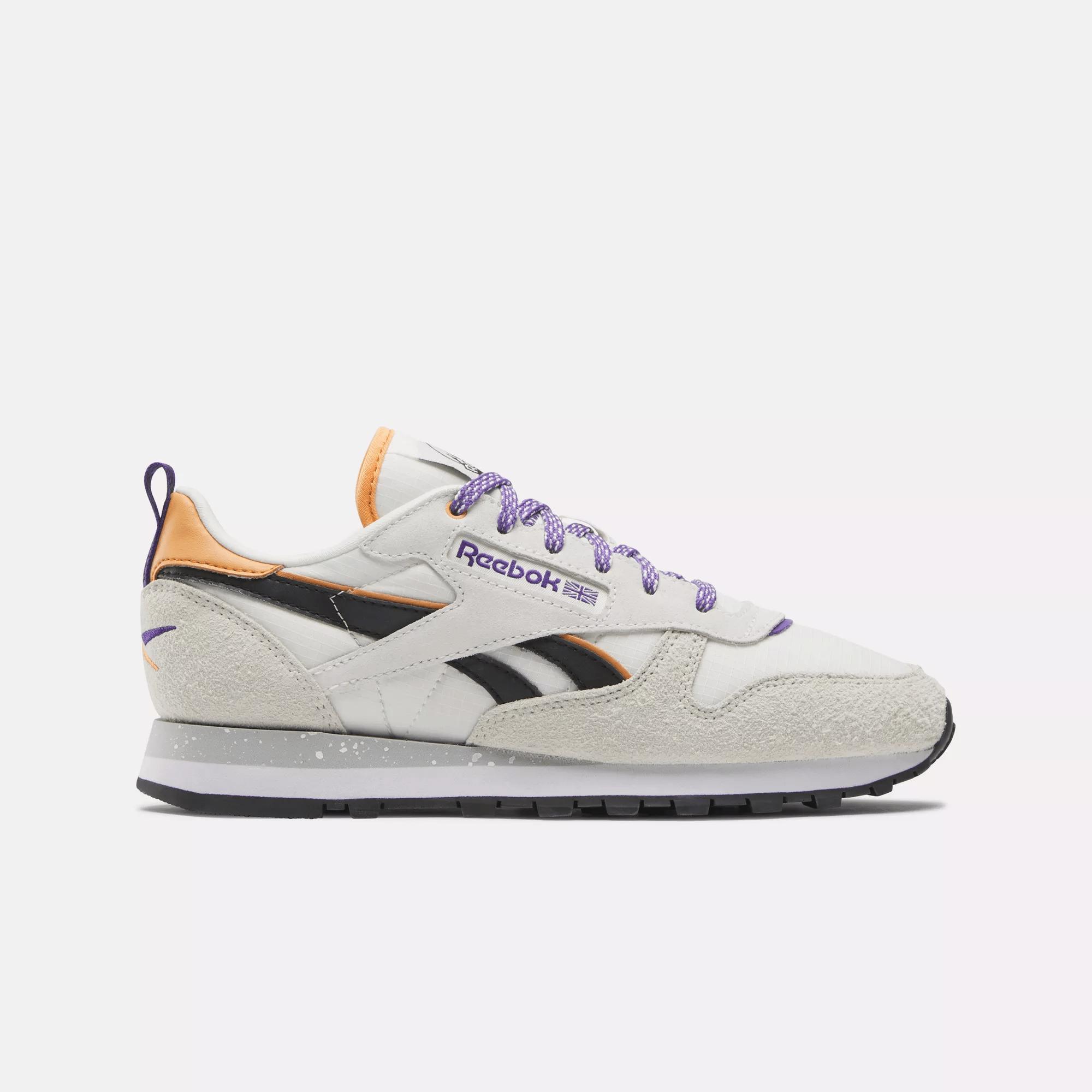 Women's Classic Leather Shoes in White Product Image