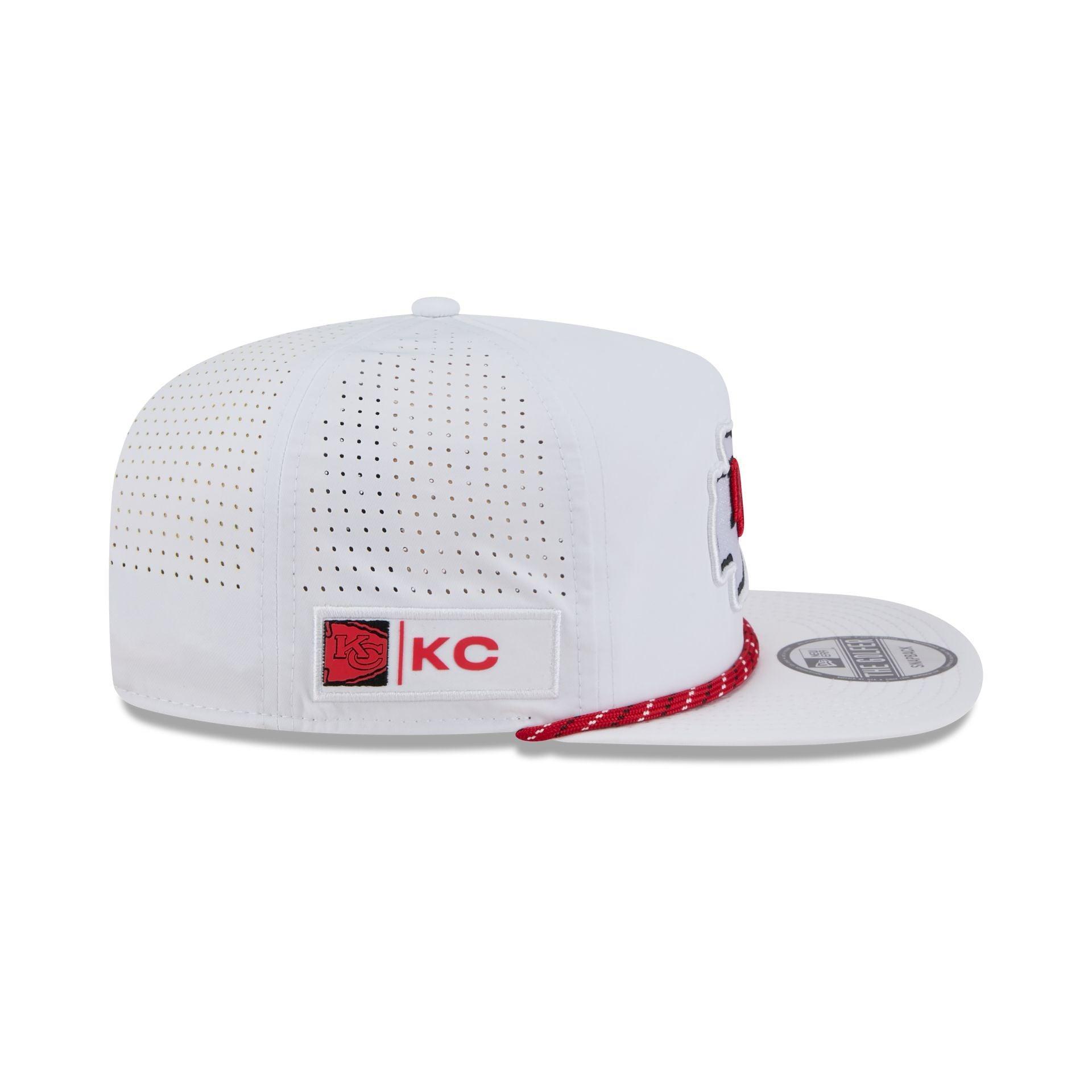 Kansas City Chiefs Optic White Performance Rope Golfer Hat Male Product Image